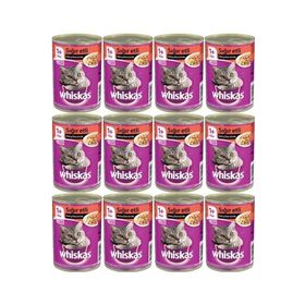 Whiskas Sığır Etli Konserve Yetişkin 12 x 400 gr Kedi Yaş Maması