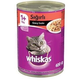 Whiskas Sığır Etli Konserve Yetişkin 6 x 400 gr Kedi Yaş Maması
