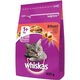 Whiskas Sığır Etli ve Havuçlu Yetişkin 300 gr Kedi Maması