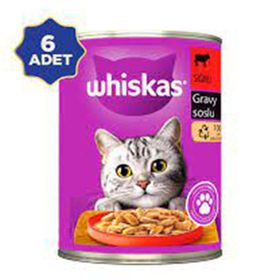 Whiskas Sığırlı Gravy Soslu 85 gr Kedi Konserve Maması