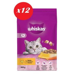 Whiskas Tavuklu Sebzeli 300 gr 12'li Set Kuru Kedi Maması