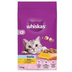 Whiskas Tavuklu ve Havuçlu 1,4 kg Kısırlaştırılmış Kedi Maması
