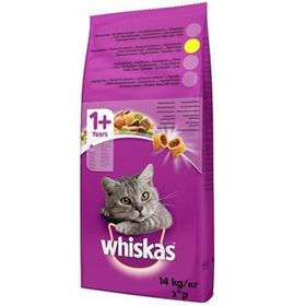 Whiskas Tavuklu ve Sebzeli 14 kg Yetişkin Kuru Kedi Mama