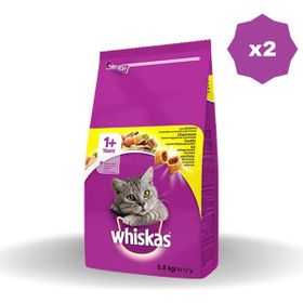 Whiskas Tavuklu Yetişkin 2x3,8 kg Kuru Kedi Maması