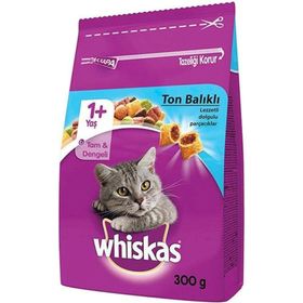 Whiskas Ton Balıklı Sebzeli 300 gr Yetişkin Kuru Kedi Maması