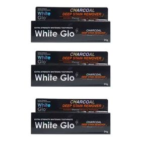 White Glo Aktif Karbon Kömürlü 3x24 gr Çürük Karşıtı ve Beyazlatıcı Diş Macunu