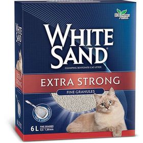 White Sand 6 lt Extra Strong Bentonit Topaklanan Kedi Kumu