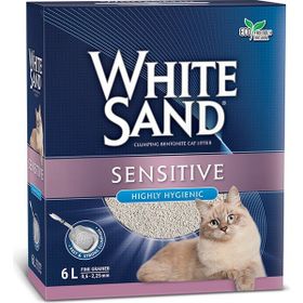 White Sand 6 lt Sensitive Bentonit Yapışmayan Kedi Kumu