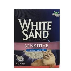 White Sand Sensitive Highly Hygienic Cat Litter 6 lt Kedi Kumu