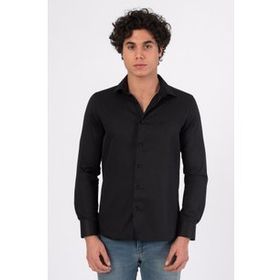 White Stone Bogota Regular Fit Armürlü Siyah Erkek Gömlek
