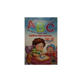 Whiteboard Abc First Step İn Learning English - Yaz-Sil Bitmeyen Yazı Defteri - Kolektif - Karatay Yayınları