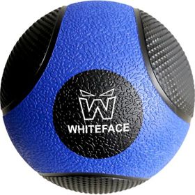 Whiteface 10 kg Mavi Siyah Kauçuk Sağlık Topu
