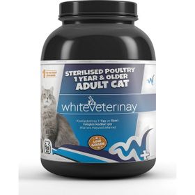 WhiteVeterinay Az Tahıllı Kısırlaştırlmış Kümes Hayvanlı 1.5 kg Kedi Maması