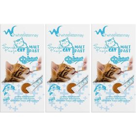 WhiteVeterinay Creamy Balıklı 4x15 gr 3 Adet Sıvı Kedi Ödül Maması