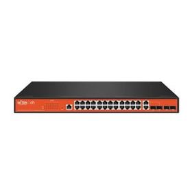 Wi Tek WI-PCMS328GF 24 Port Gigabit Full Poe 4 Port SFP 370 W Yönetilebilir PoE Switch