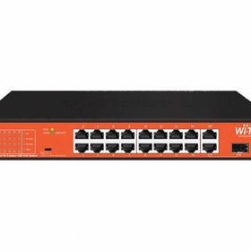 Wi Tek WI-PS518GH 16 Port 10-100 Mbps 1 Port SFP 150 W Full PoE Switch