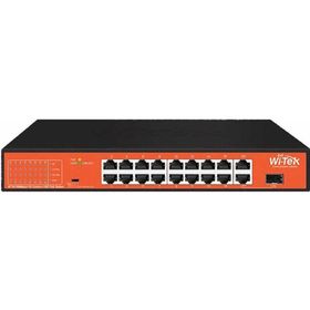Wi Tek WI-PS518GH 16 Port 10-100 Mbps 1 Port SFP 150 W Full PoE Switch