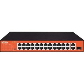 Wi Tek WI-PS526GH 24 Port 10-100 Mbps 1 Port SFP 150W Full PoE Switch