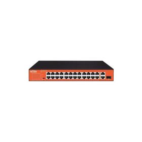 Wi Tek WI-PS526GH 24 Port 10-100 Mbps 1 Port SFP 150W Full PoE Switch