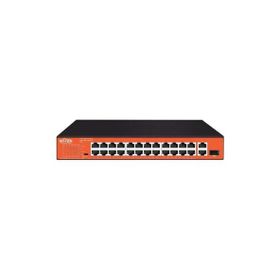 Wi Tek WI-PS526GH 24 Port 10-100 Mbps 1 Port SFP 150W Full PoE Switch