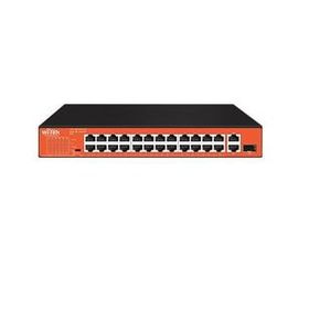Wi Tek WI-PS526GH 24 Port 10-100 Mbps 1 Port SFP 150W Full PoE Switch
