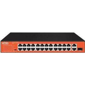 Wi Tek WI-PS526GH 24 Port 10-100 Mbps 1 Port SFP 150W Full PoE Switch