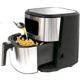 Wiami Airfryer 6.5 lt Yağsız Metalik Hava Fritözü