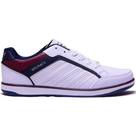 Wickers 1777 Beyaz Lacivert Bordo Erkek Spor Ayakkabı