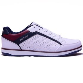 Wickers 1777 Beyaz Lacivert Bordo Erkek Spor Ayakkabı