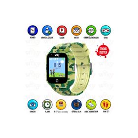 Wiky Watch 4S Kamuflaj Çocuk Akıllı Saat