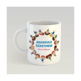 Wildlebend Anaokulu Öğretmeni Mavi Kupa Bardak