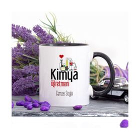 Wildlebend Kimya Öğretmeni Kalpli Lacivert Kupa Bardak