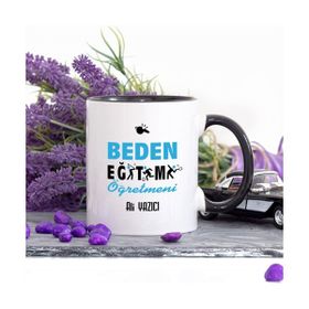 Wildlebend Lacivert Renkli Beden Eğitimi Öğretmeni Kupa Bardak