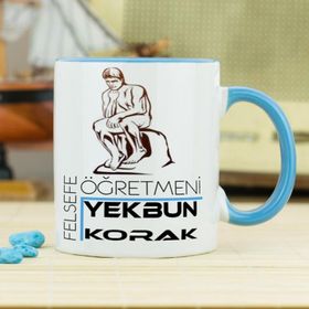 Wildlebend Lacivert Renkli Felsefe Öğretmeni Kupa Bardak