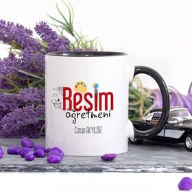 Wildlebend Lacivert Renkli Resim Öğretmeni Kupa Bardak