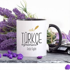 Wildlebend Lacivert Renkli Türkçe Öğretmeni Kupa Bardak