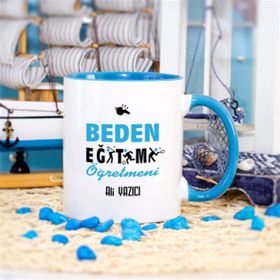 Wildlebend Mavi Renkli Beden Eğitimi Öğretmeni Kupa Bardak