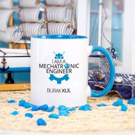 Wildlebend Mavi Renkli Mekatronik Mühendisi Kupa Bardak