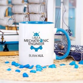 Wildlebend Mavi Renkli Mekatronik Mühendisi Kupa Bardak