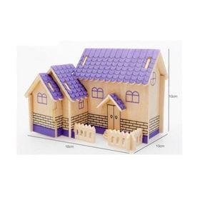 Wildlebend Mor Ev 3D Ahşap Puzzle