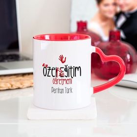 Wildlebend Özel Eğitim Öğretmeni Kalpli Kupa Bardak