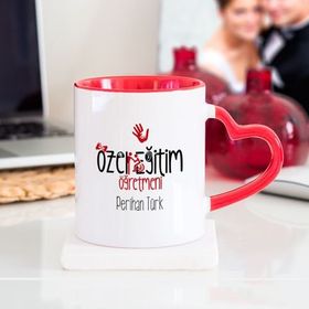 Wildlebend Özel Eğitim Öğretmeni Kalpli Kupa Bardak