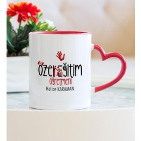 Wildlebend Özel Eğitim Öğretmeni Kalpli Kupa Bardak