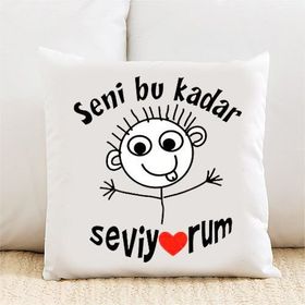 Wildlebend Pİ01 Seni Bu Kadar Seviyorum Yastık Kılıfı