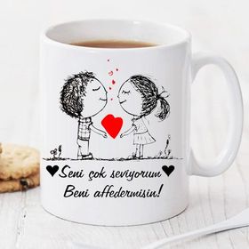Wildlebend Pi03 Beni Affedermisin ? Kişiye Özel Kupa