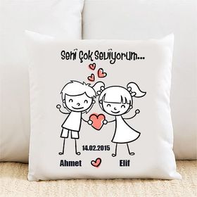 Wildlebend Pİ05 Seni Çok Seviyorum Yastık Kılıfı