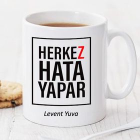 Wildlebend Pi103 Herkes Hata Yapar Kişiye Özel Kupa