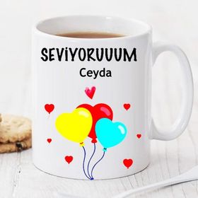 Wildlebend Pi124 Seviyoruuum Kişiye Özel Kupa