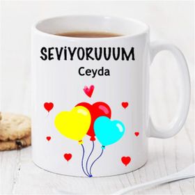 Wildlebend Pi124 Seviyoruuum Kişiye Özel Kupa