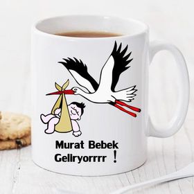 Wildlebend Pi128 Bebek Geliyor Kişiye Özel Kupa
